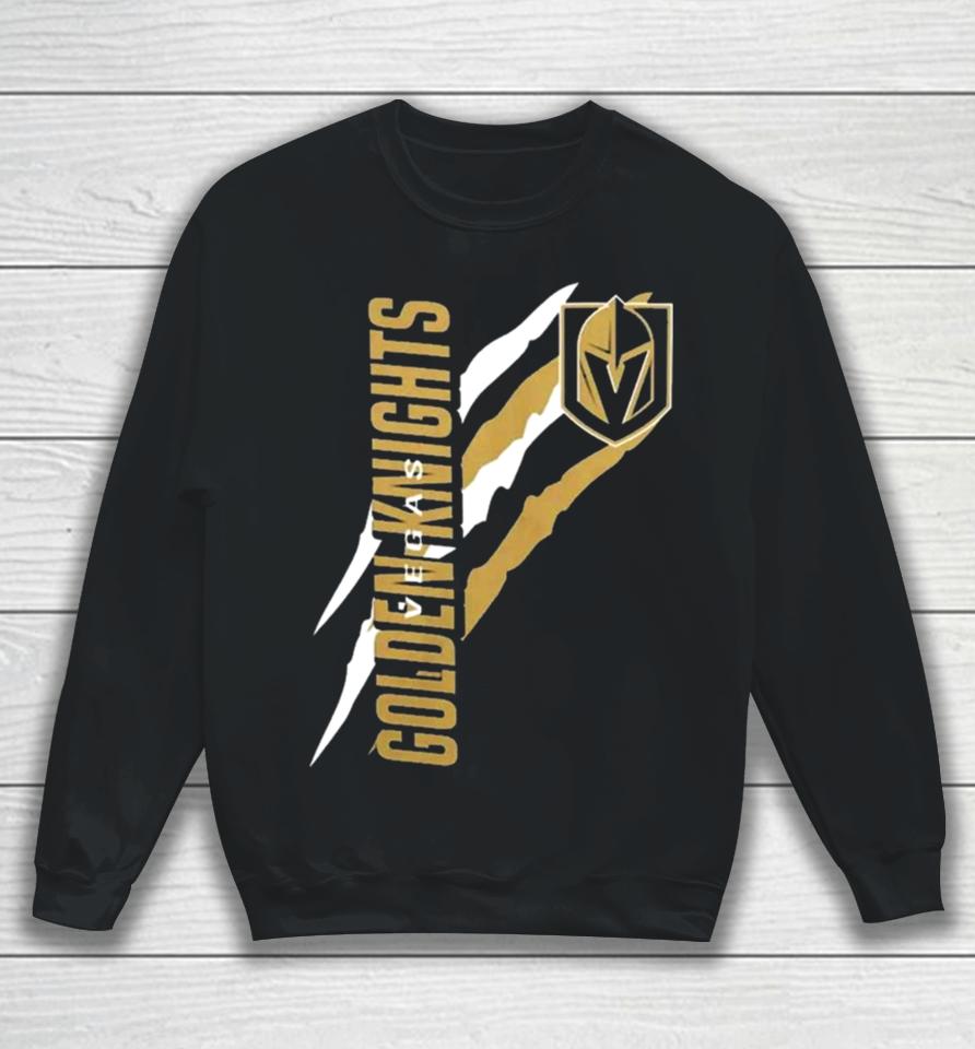 Vegas Golden Knights Starter Black Color Scratch Sweatshirt