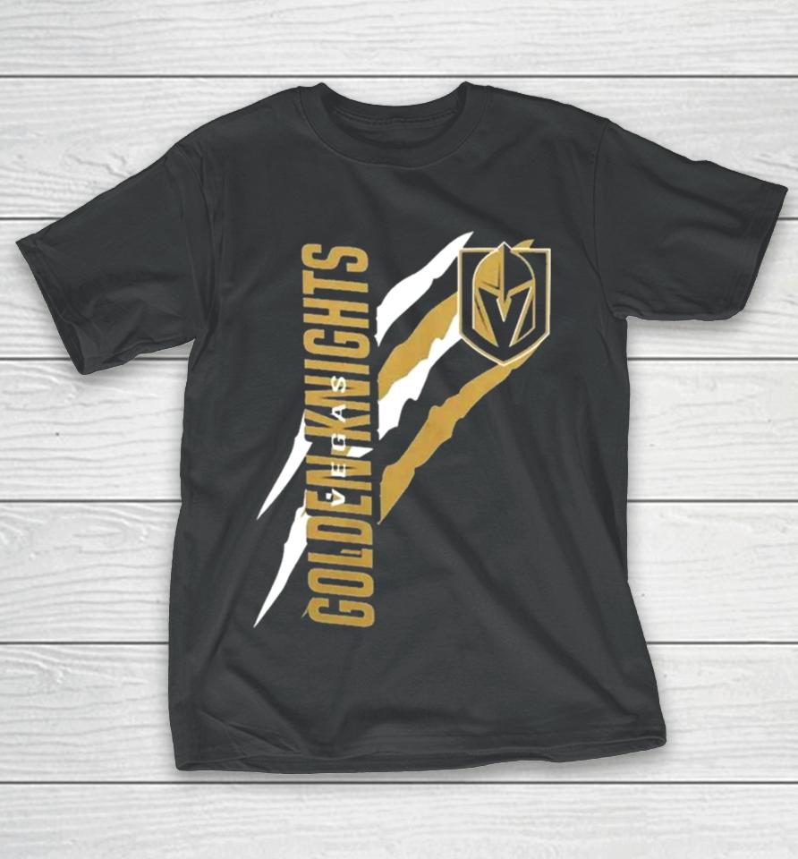 Vegas Golden Knights Starter Black Color Scratch T-Shirt