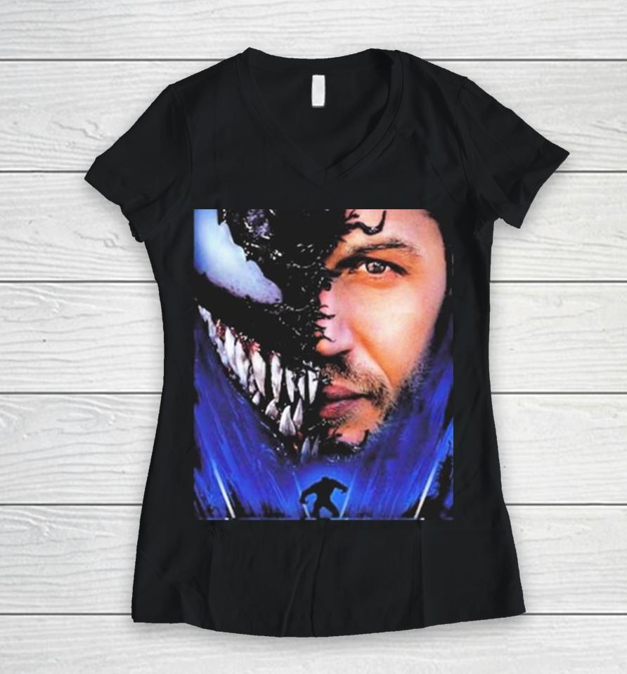Venom 3 2024 Official Title Venom The Last Dance Tom Hardy Eddie Brock Women V-Neck T-Shirt