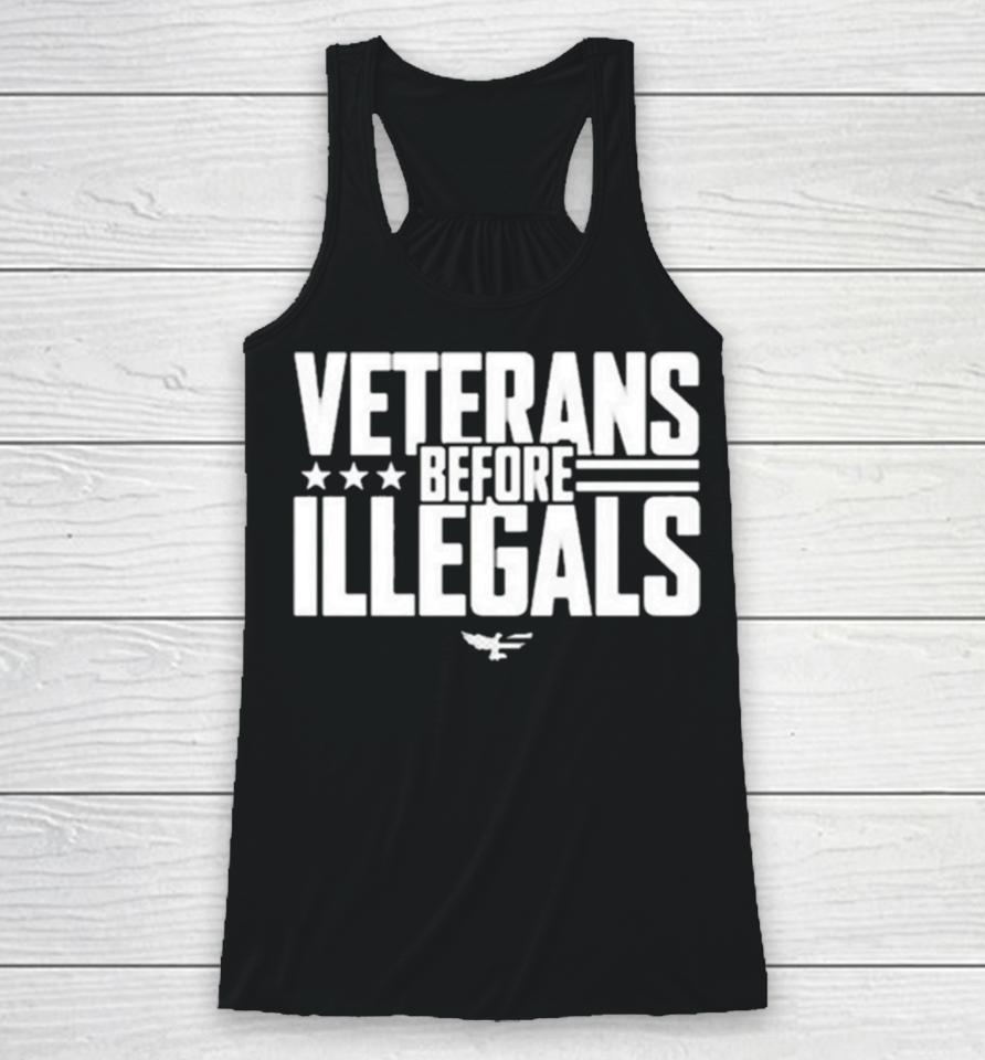 Veterans Before Illegals Racerback Tank