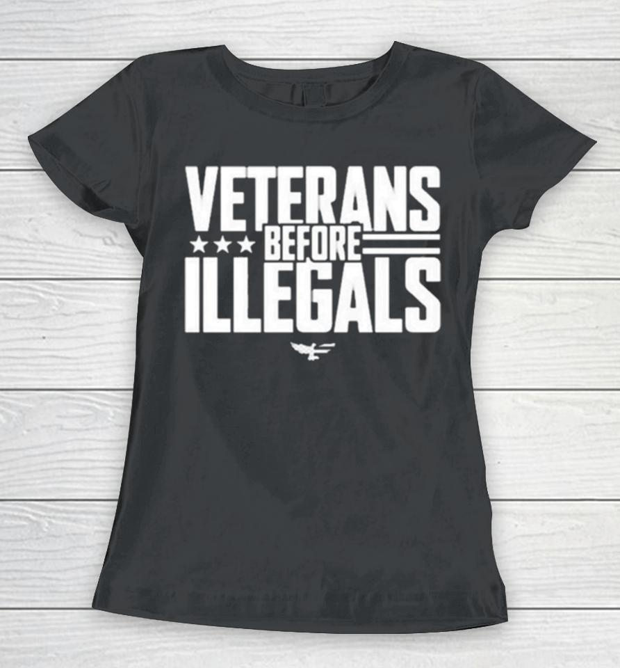 Veterans Before Illegals Women T-Shirt