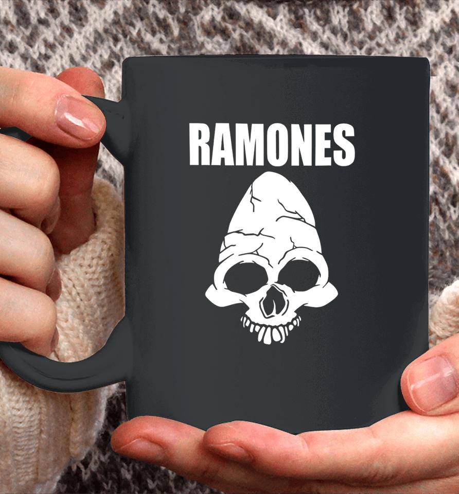 Vick_8122 1999 Ramones Skull Long Sleeve T Shirt Cm Punk Wearing Ramones Skull Coffee Mug