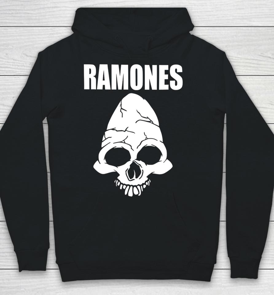 Vick_8122 1999 Ramones Skull Long Sleeve T Shirt Cm Punk Wearing Ramones Skull Hoodie