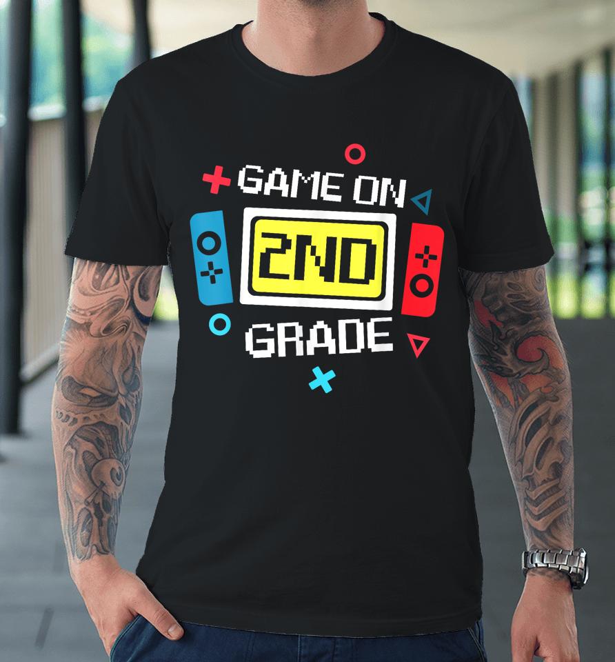 Video Game On 2Nd Grade Cool Kids Team Second Back To School Premium T-Shirt