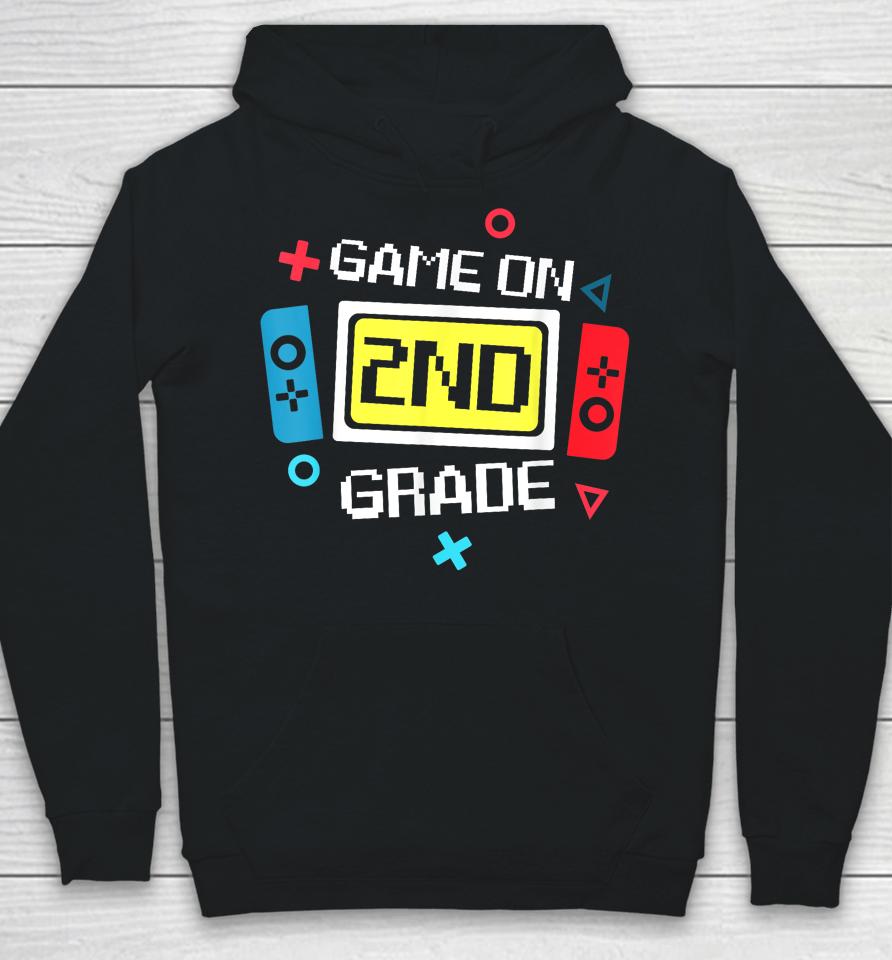 Video Game On 2Nd Grade Cool Kids Team Second Back To School Hoodie