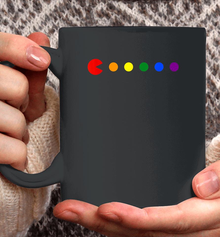 Video-Game Rainbow Polka Dot Gay Pride Month Lgbtq Ally Coffee Mug