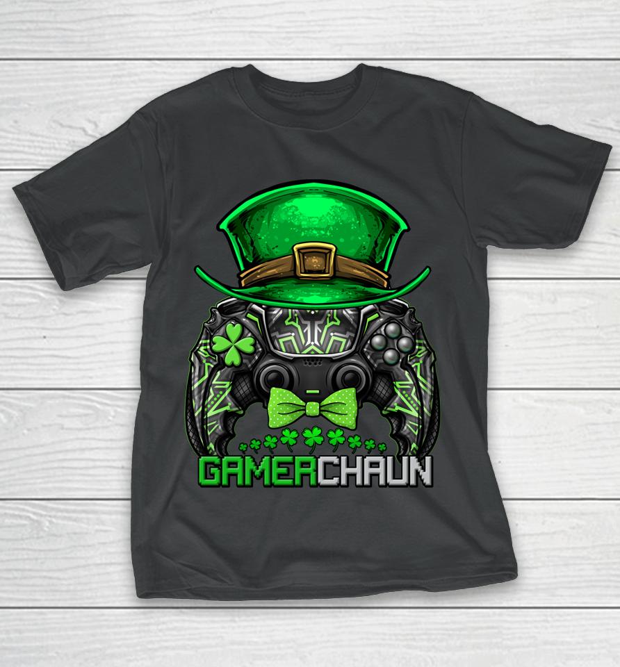 Video Gamer Leprechaun Gamers St Patrick's Day Gamerchaun T-Shirt