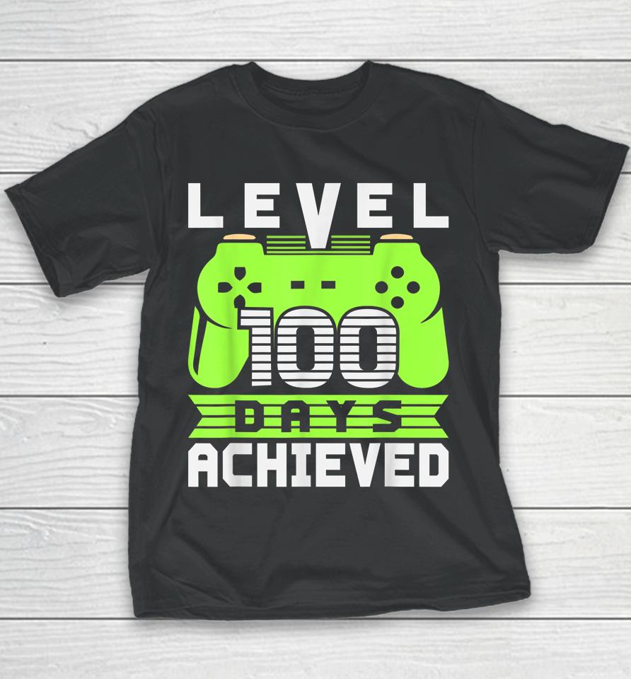 Video Gamer Student 100Th Day Teacher 100 Days Of School Youth T-Shirt