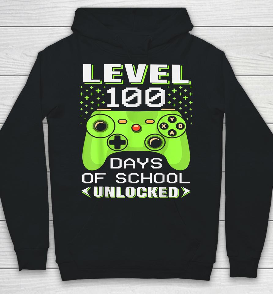 Video Gamer Student 100Th Day Teacher 100 Days Of School Hoodie