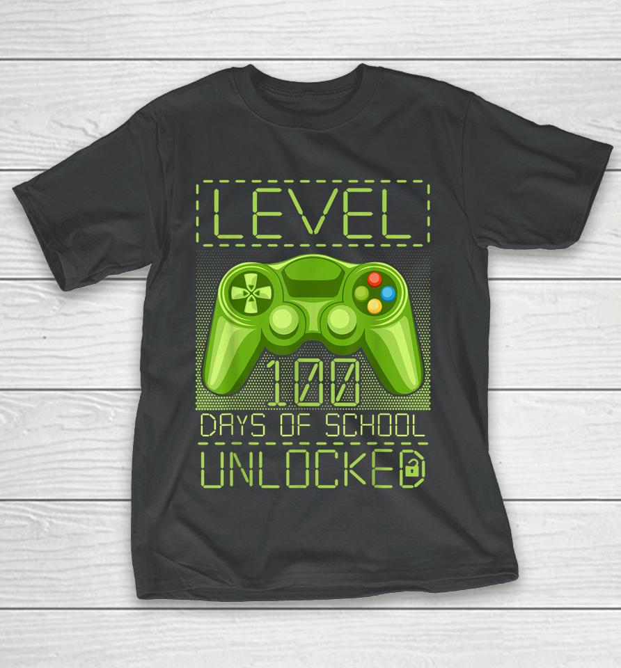 Video Gamer Student 100Th Day Teacher 100 Days Of School T-Shirt