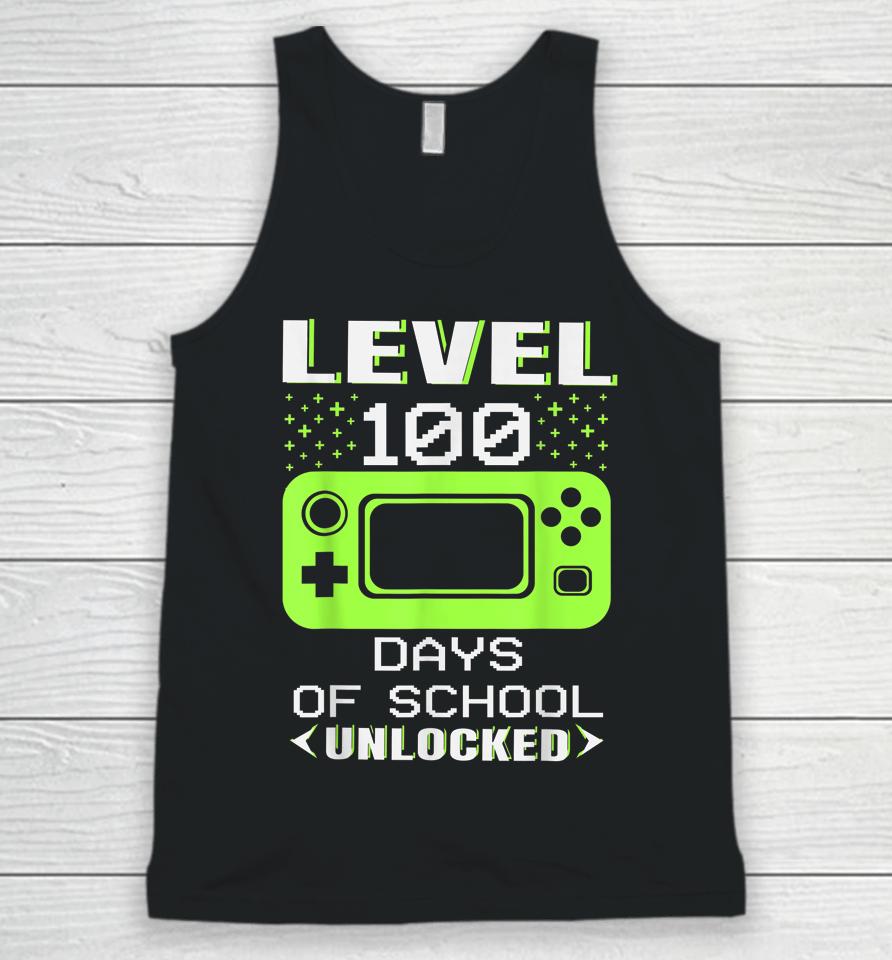Video Gamer Student 100Th Day Teacher 100 Days Of School Unisex Tank Top