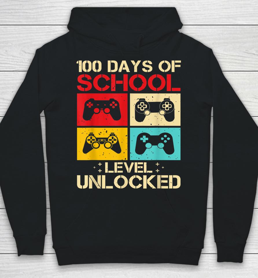 Video Gamer Student 100Th Day Teacher 100 Days Of School Hoodie