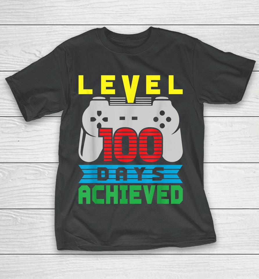 Video Gamer Student 100Th Day Teacher 100 Days Of School T-Shirt