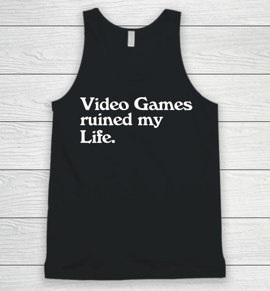 Video Games Ruined My Life Unisex Tank Top
