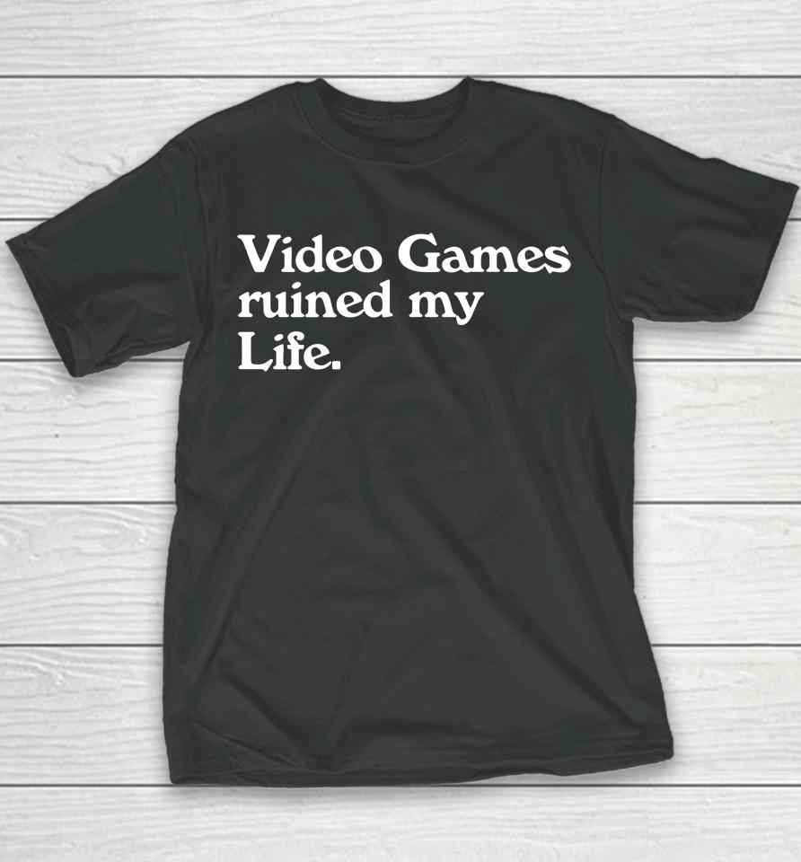 Video Games Ruined My Life Youth T-Shirt