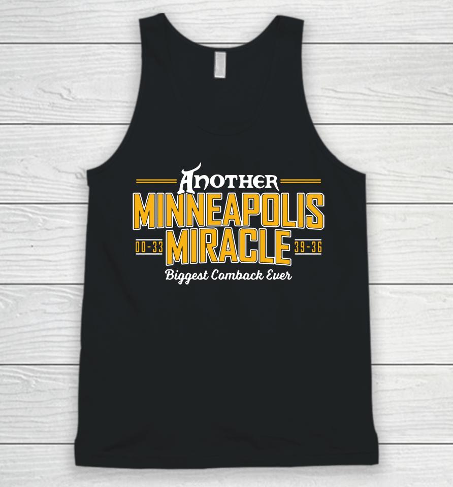 Vikings Another Minneapolis Miracle Biggest Comeback Ever Unisex Tank Top