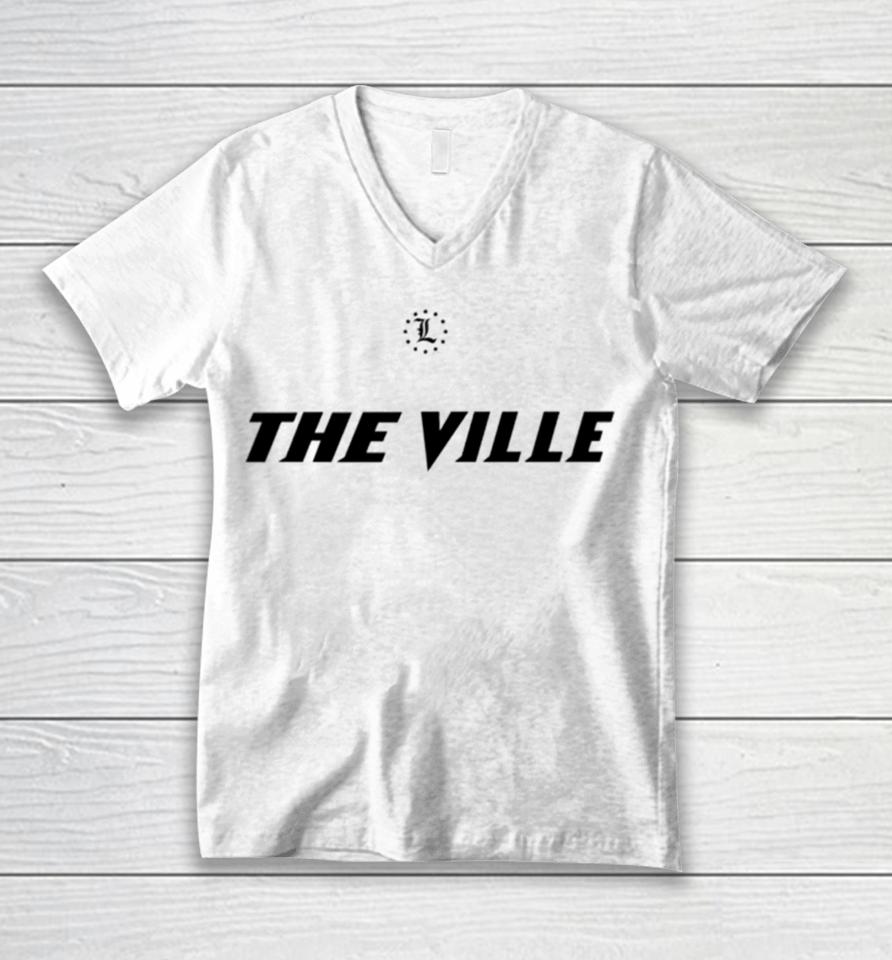 Vince Tyra Wearing Louisville Cardinals Today I Give My All For The Ville Unisex V-Neck T-Shirt
