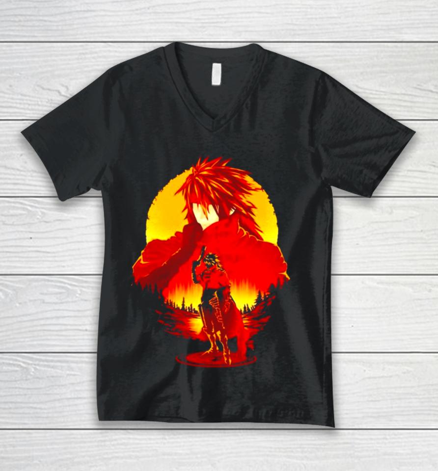 Vincent Valentine Final Fantasy Cerberus Keeper Unisex V-Neck T-Shirt