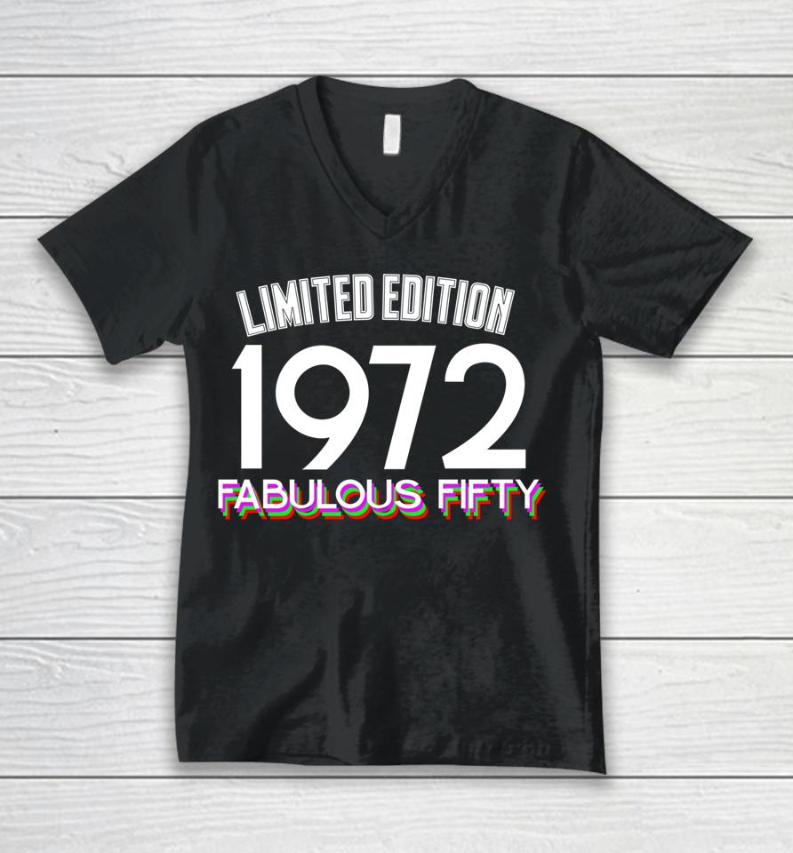 Vintage 1972 50Th Gay Birthday Unisex V-Neck T-Shirt