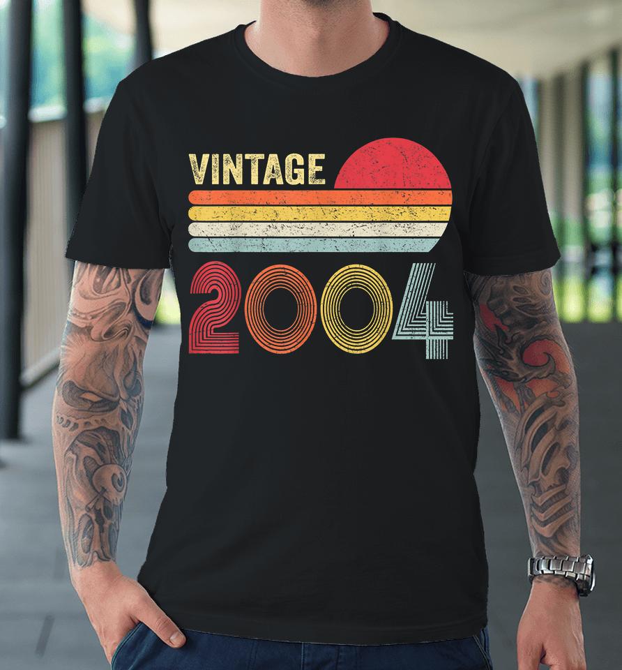 Vintage 2004 Funny 18 Years Old Boys And Girls 18Th Birthday Premium T-Shirt