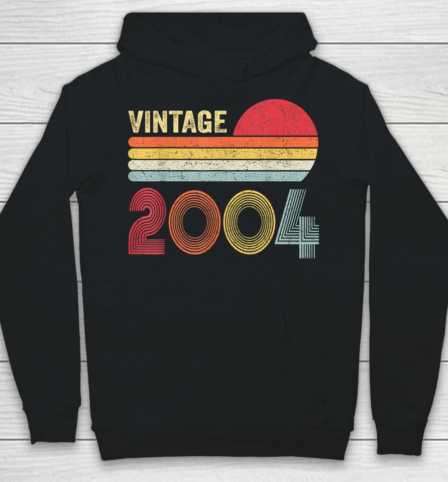 Vintage 2004 Funny 18 Years Old Boys And Girls 18Th Birthday Hoodie