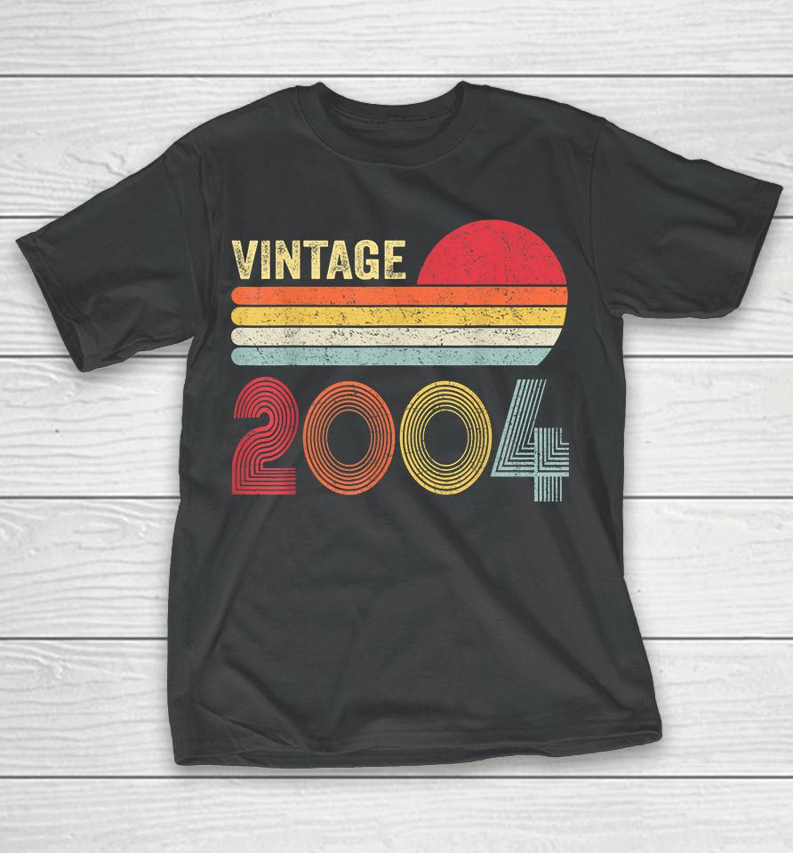 Vintage 2004 Funny 18 Years Old Boys And Girls 18Th Birthday T-Shirt