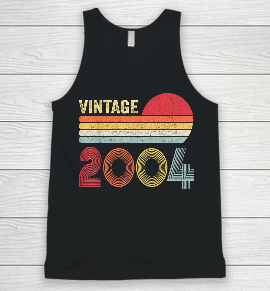 Vintage 2004 Funny 18 Years Old Boys And Girls 18Th Birthday Unisex Tank Top