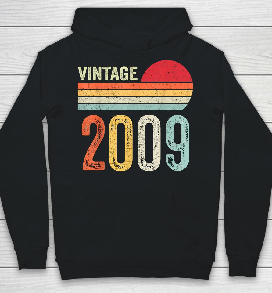 Vintage 2009 Funny 13 Years Old Boys And Girls 13Th Birthday Hoodie