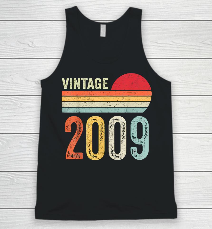 Vintage 2009 Funny 13 Years Old Boys And Girls 13Th Birthday Unisex Tank Top
