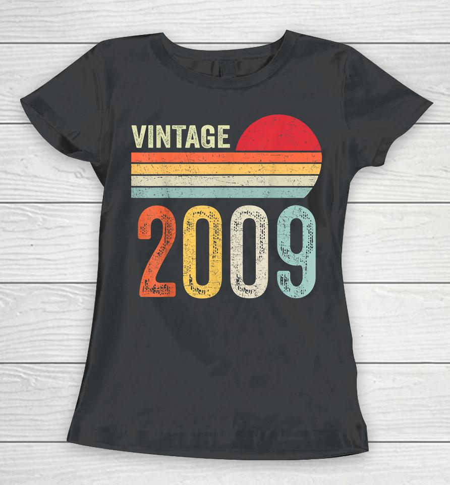 Vintage 2009 Funny 13 Years Old Boys And Girls 13Th Birthday Women T-Shirt