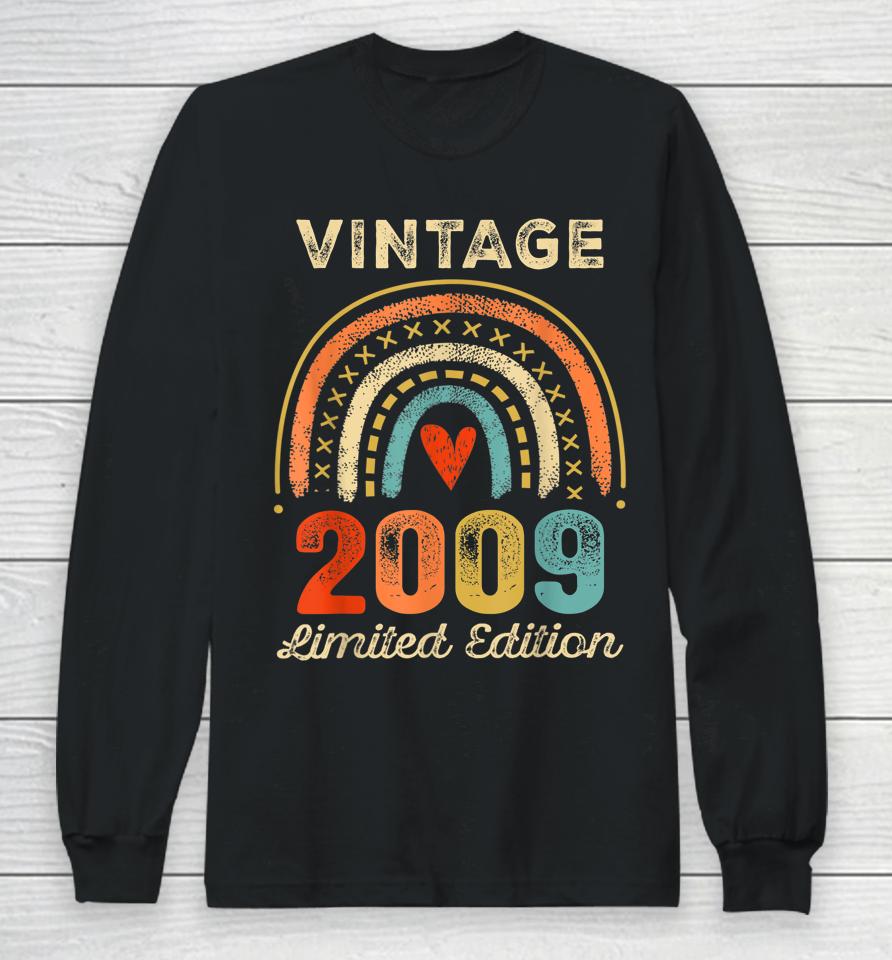 Vintage 2009 Limited Edition 13 Year Old Gifts 13Th Birthday Long Sleeve T-Shirt