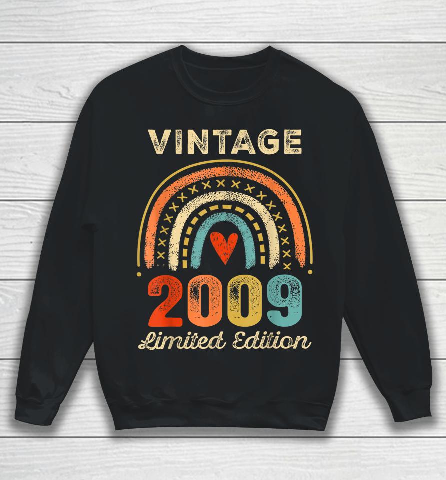 Vintage 2009 Limited Edition 13 Year Old Gifts 13Th Birthday Sweatshirt