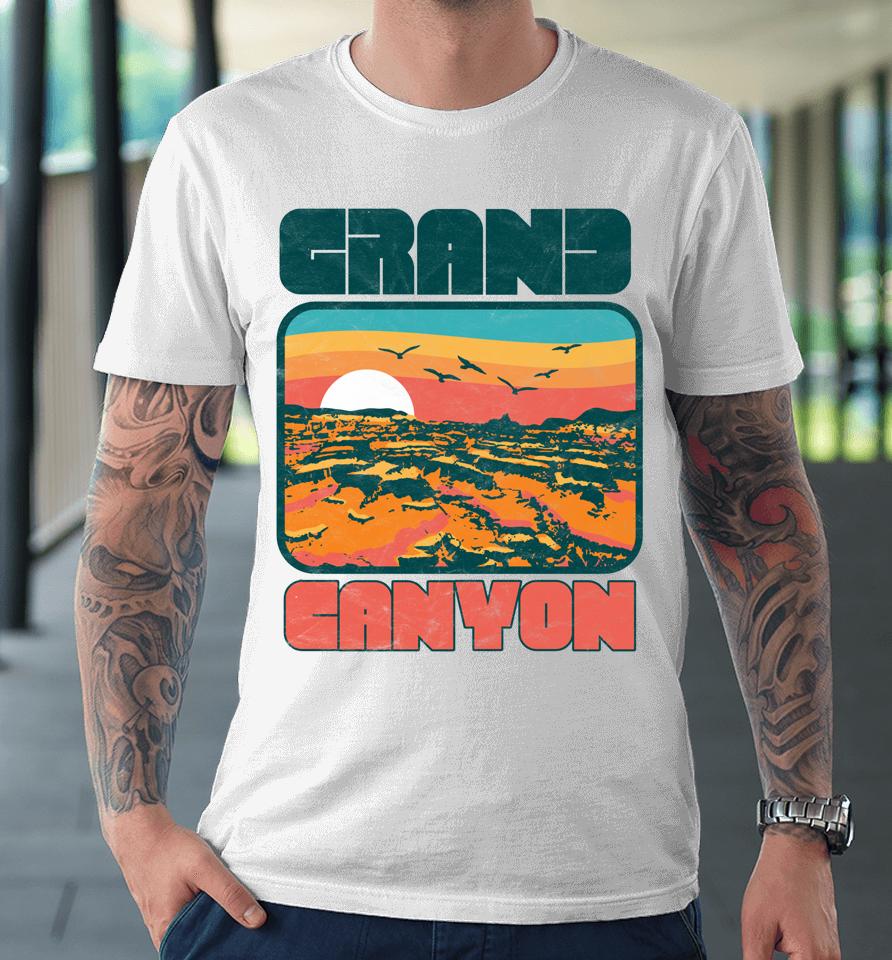 Vintage 80'S Grand Canyon Retro Vibe Graphic Premium T-Shirt