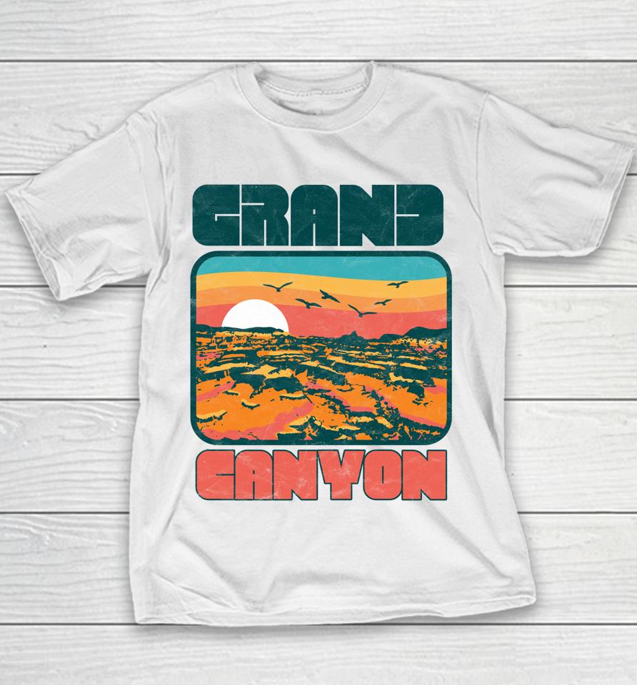 Vintage 80'S Grand Canyon Retro Vibe Graphic Youth T-Shirt
