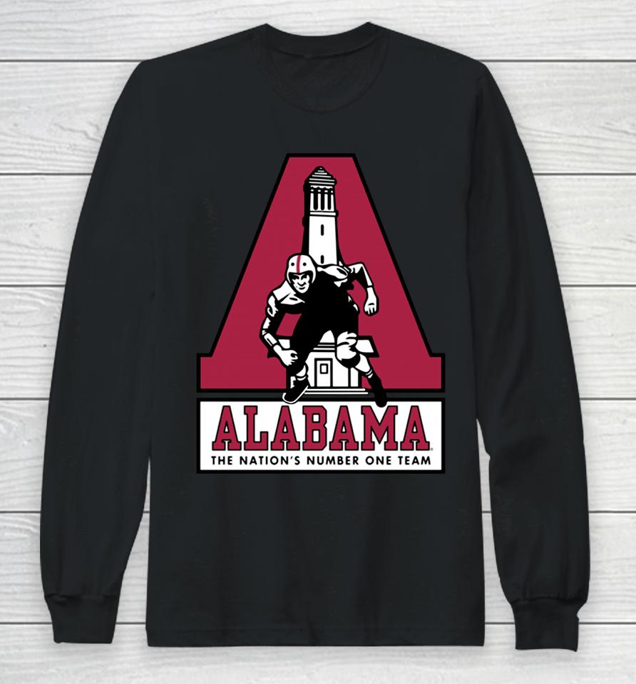 Vintage Alabama Denny Chimes The Nation's Number One Team Long Sleeve T-Shirt
