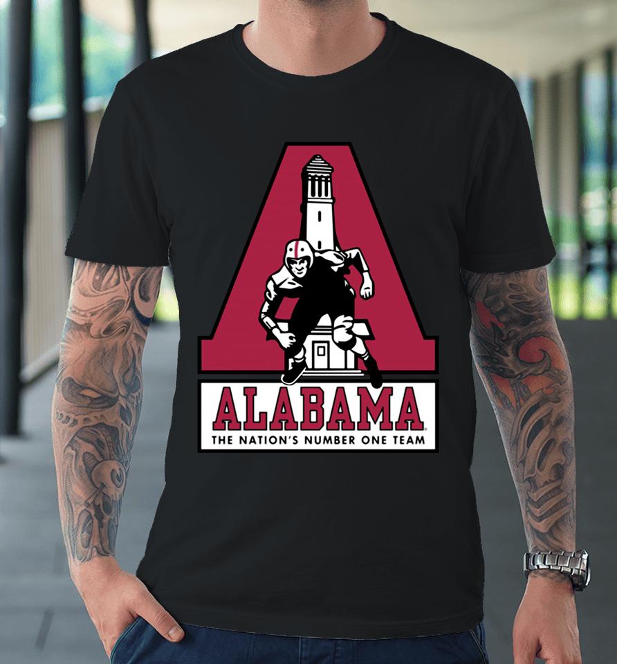 Vintage Alabama Denny Chimes The Nation's Number One Team Premium T-Shirt