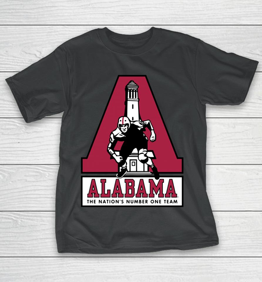 Vintage Alabama Denny Chimes The Nation's Number One Team T-Shirt