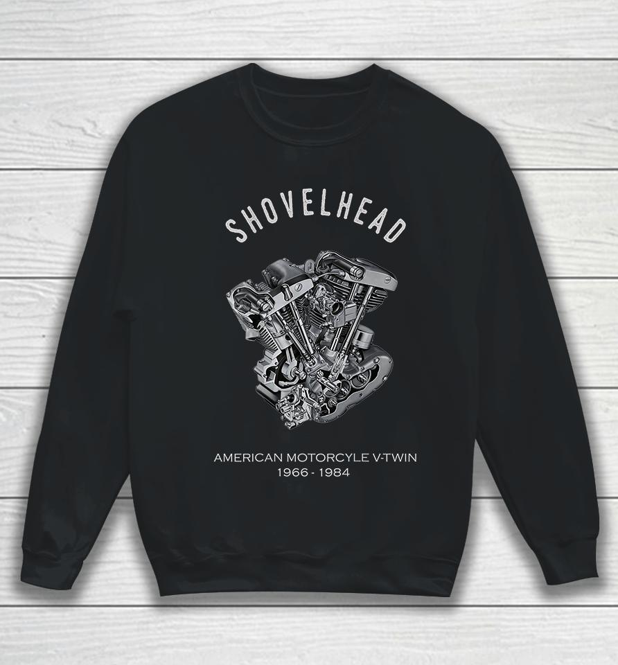 Vintage American Classic Motorcycle V-Twin Shovelhead Sweatshirt