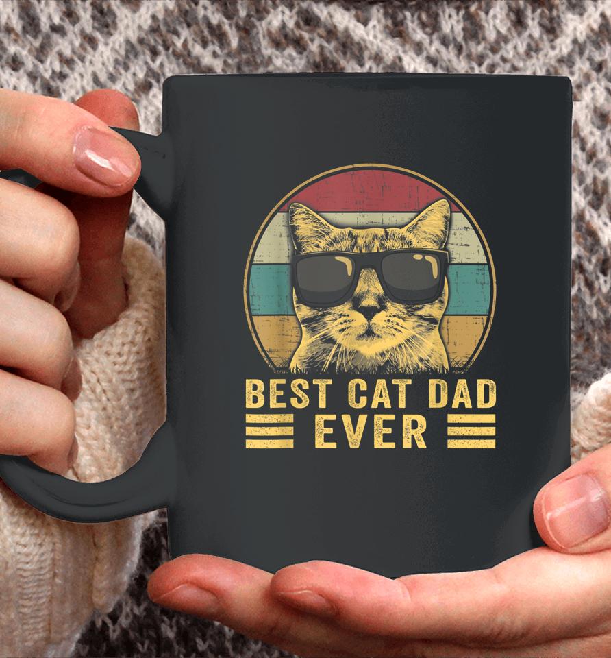 Vintage Best Cat Dad Ever Bump Fit Coffee Mug