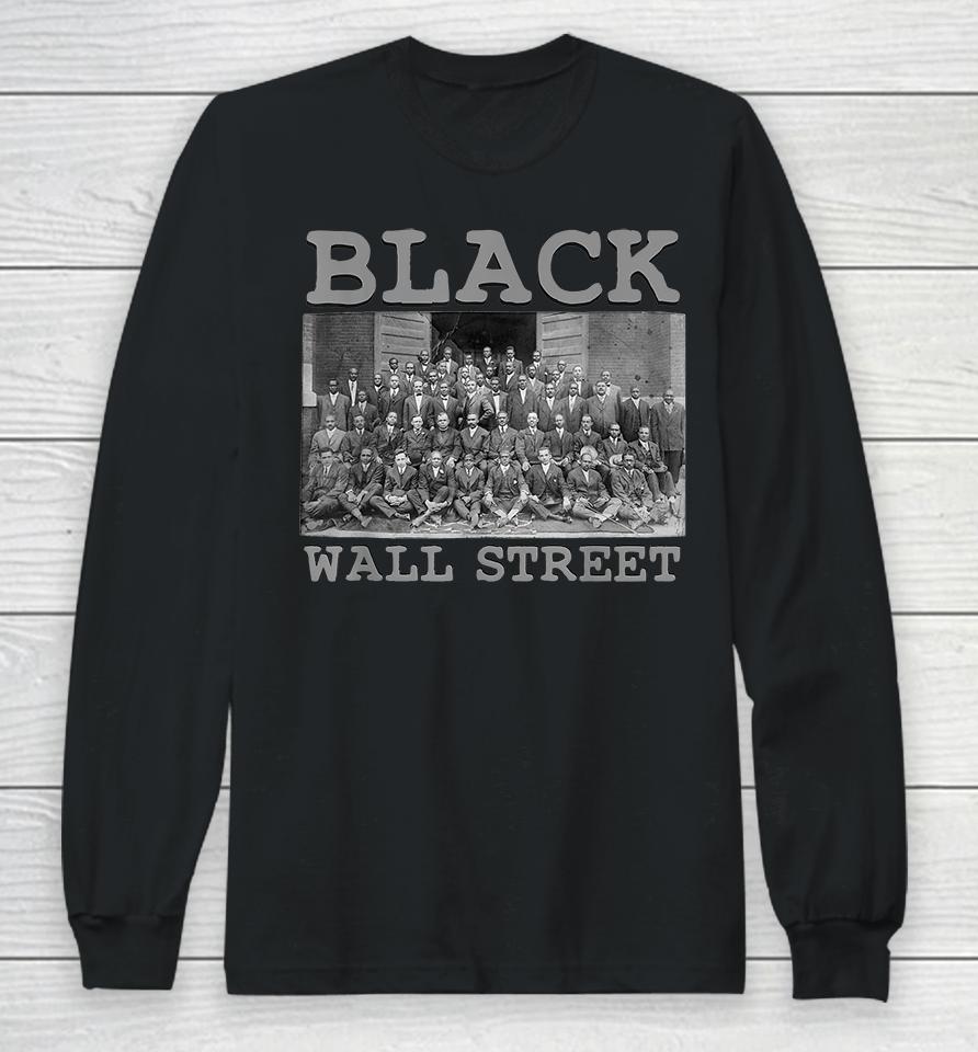 Vintage Black Business Black History Month Black Wall Street Long Sleeve T-Shirt