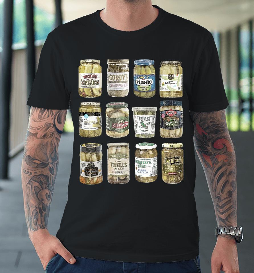 Vintage Canned Pickles Funny Pickle Lovers Premium T-Shirt