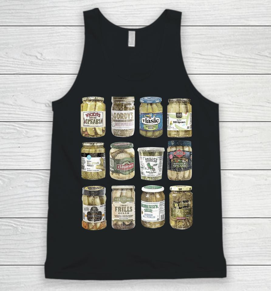 Vintage Canned Pickles Funny Pickle Lovers Unisex Tank Top