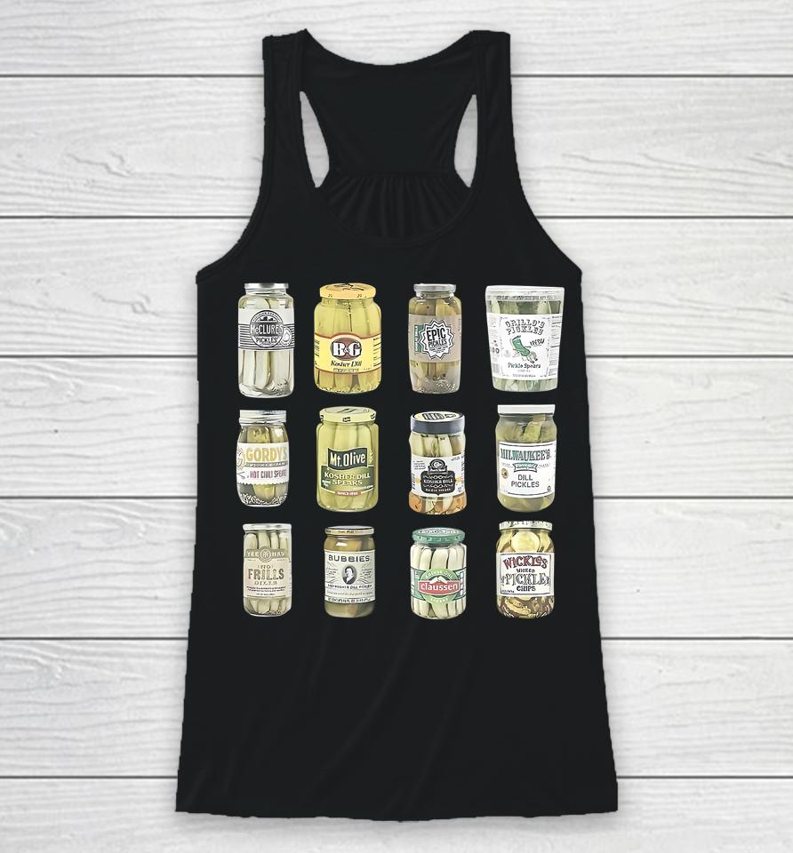 Vintage Canned Pickles Homemade Dill Pickles Gifts For Mom Racerback Tank