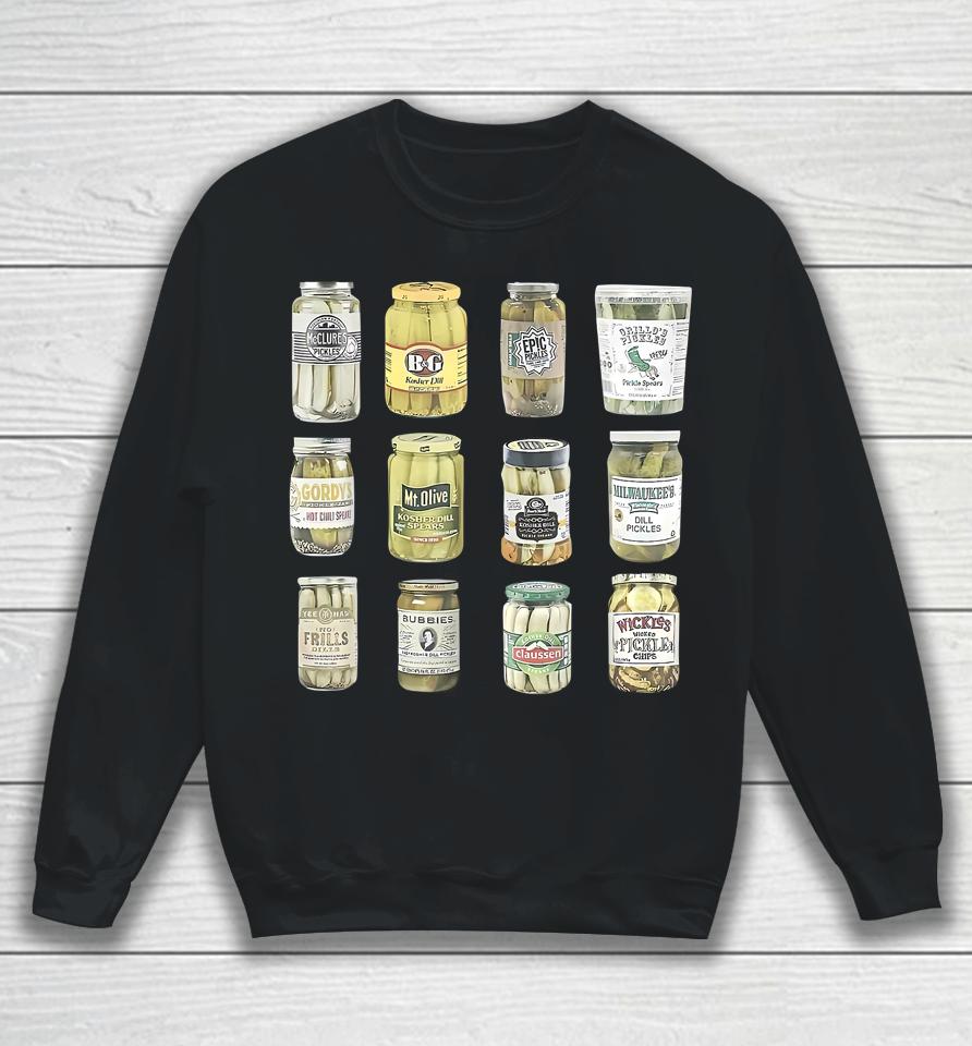 Vintage Canned Pickles Homemade Dill Pickles Gifts For Mom Sweatshirt
