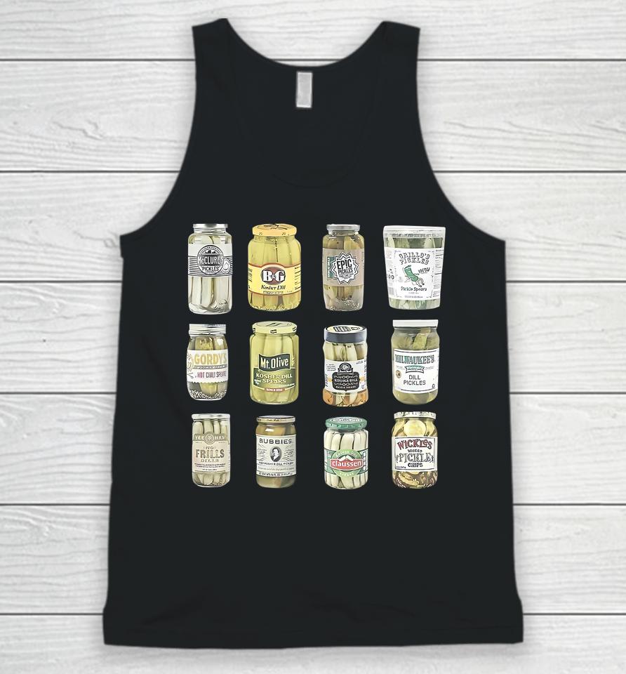 Vintage Canned Pickles Homemade Dill Pickles Gifts For Mom Unisex Tank Top