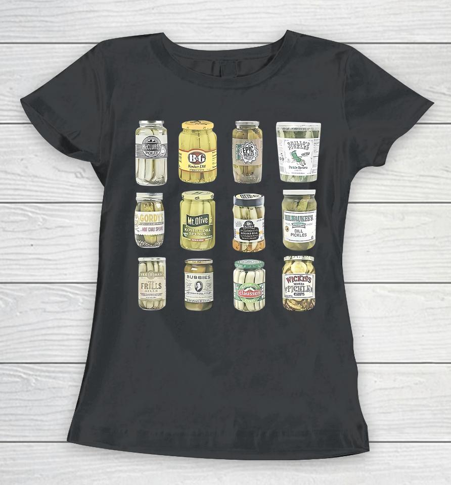 Vintage Canned Pickles Homemade Dill Pickles Gifts For Mom Women T-Shirt