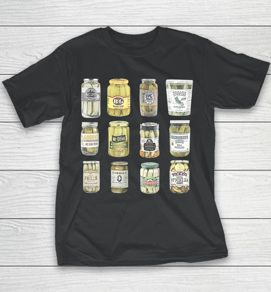 Vintage Canned Pickles Homemade Dill Pickles Gifts For Mom Youth T-Shirt