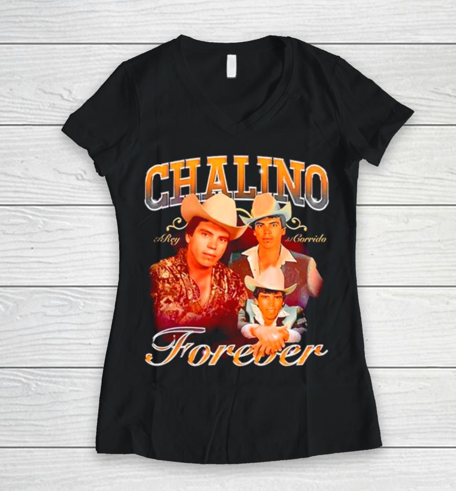 Vintage Chalino Sanchez Forever Women V-Neck T-Shirt