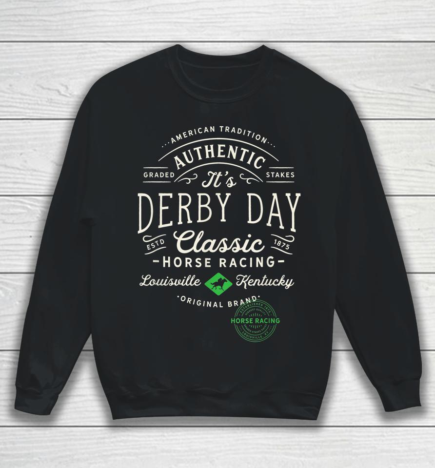 Vintage Derby Day Louisville Kentucky Horse Racing Sweatshirt