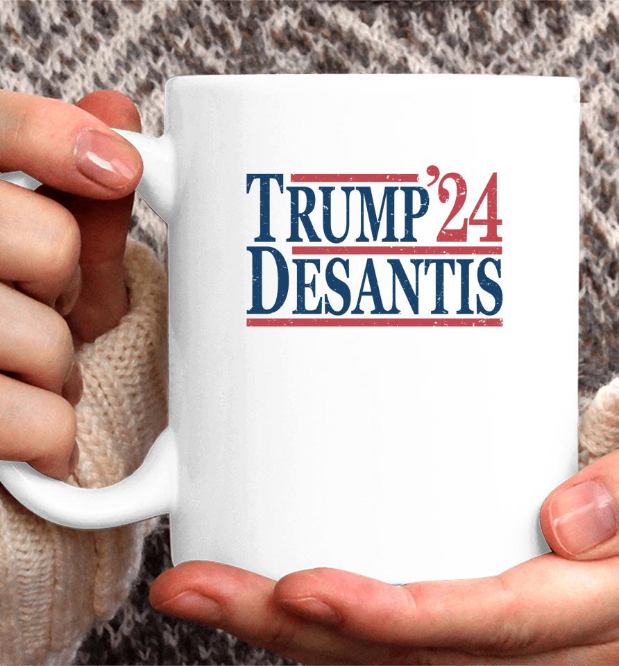 Vintage Donald Trump Ron Desantis 2024 Coffee Mug